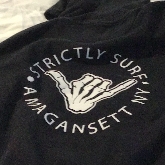 Black Hoodie Sweater XXL Strictly Surf Amagansett NY - Picture 7 of 8